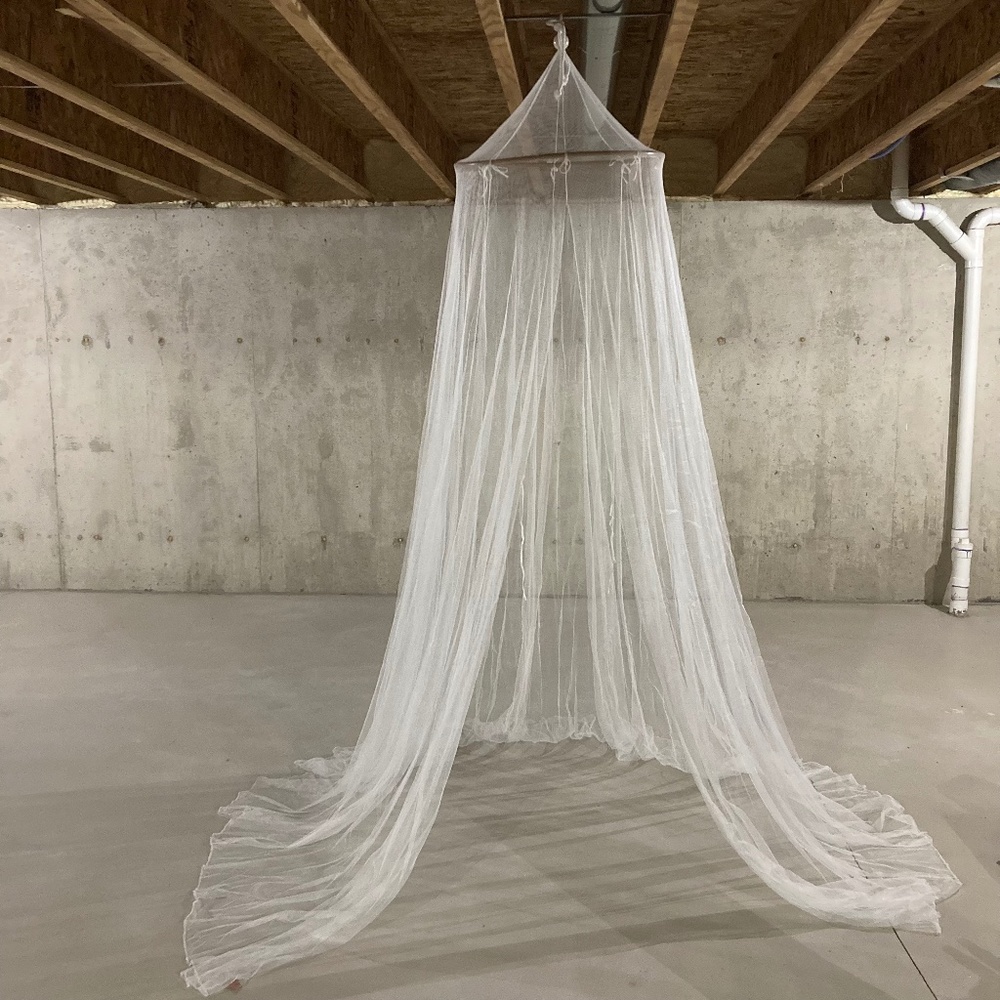 World Market Mombasa Mosquito Netting, Sheer White, 8 feet tall